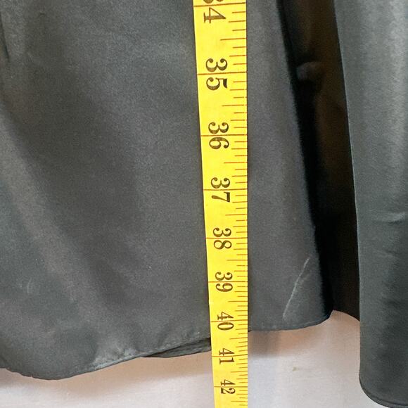 VTG 90s Black Mini Party Dress Women 13 Prom Puff Sleeve Witch Goth Grunge Punk - Picture 14 of 16